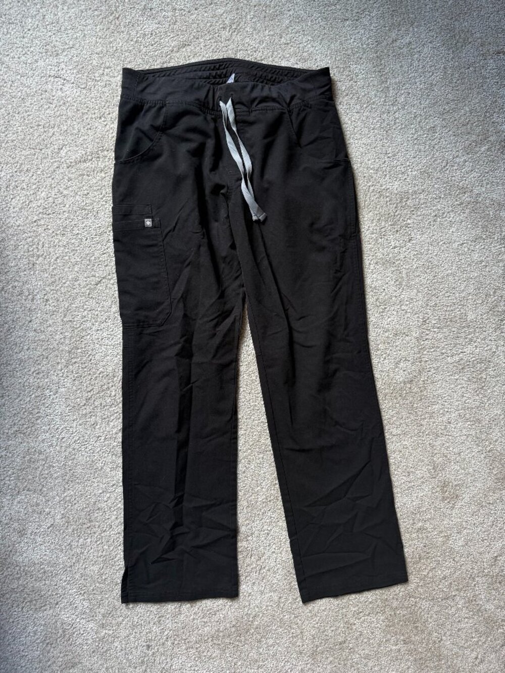 FIGS Yola Skinny Scrub Pants Black Medium